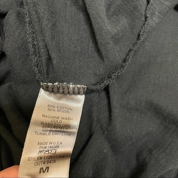 Hailey & Co. Washed Black Layer Sleeve Detail Top - Picture 7 of 7